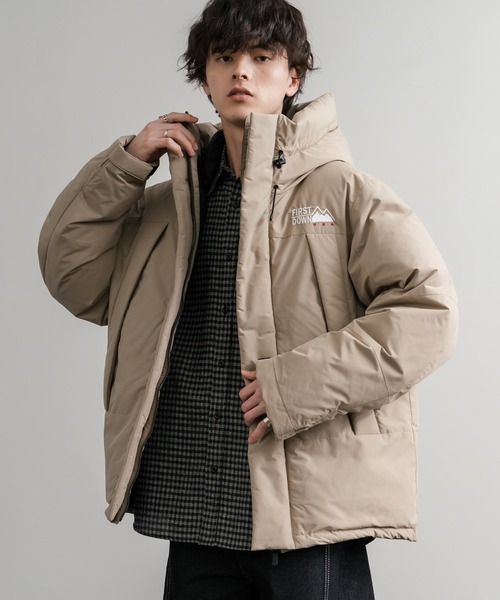 FIRST DOWN(ファーストダウン)の「FIRST DOWN ファーストダウン WRAP DOWN PARKA DICROS MAURI フード付きラップダウンジャケット F942010(ダウンジャケット/コート・メンズ・ホワイト/チャコール/ベージュ/ネイビー/セージグリーン/ブラック/ライラック・M/L/XL)」の17枚目の写真