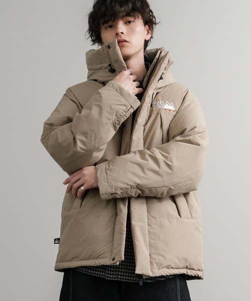FIRST DOWN(ファーストダウン)の「FIRST DOWN ファーストダウン WRAP DOWN PARKA DICROS MAURI フード付きラップダウンジャケット F942010(ダウンジャケット/コート・メンズ・ホワイト/チャコール/ベージュ/ネイビー/セージグリーン/ブラック/ライラック・M/L/XL)」の18枚目の写真