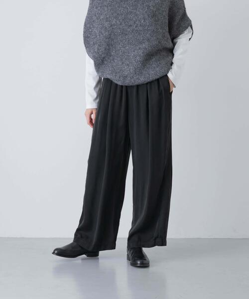 かぐれ（カグレ）の「キュプラウォッシュドパンツ（その他パンツ・レディース・ブラック・FREE）」の2枚目の写真