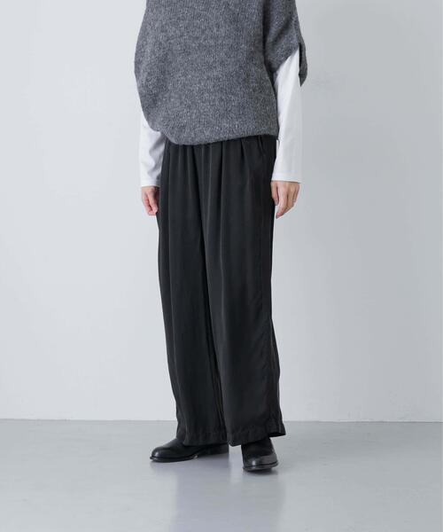 かぐれ（カグレ）の「キュプラウォッシュドパンツ（その他パンツ・レディース・ブラック・FREE）」の3枚目の写真