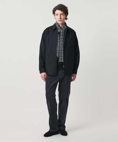 UNITED ARROWS（ユナイテッドアローズ）の「ウール カシミヤ クルーネック スウェットニット（ニット/セーター・メンズ・グレー系/ナチュラル/ブラック/ライラック・S/L/XL/M）」の7枚目の写真