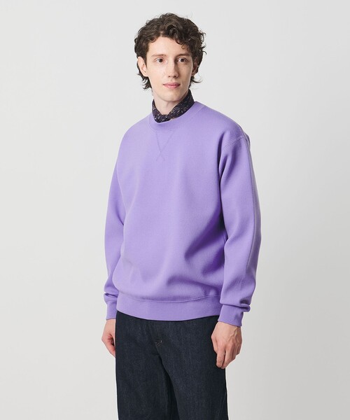 UNITED ARROWS（ユナイテッドアローズ）の「ウール カシミヤ クルーネック スウェットニット（ニット/セーター・メンズ・グレー系/ナチュラル/ブラック/ライラック・S/L/XL/M）」の12枚目の写真