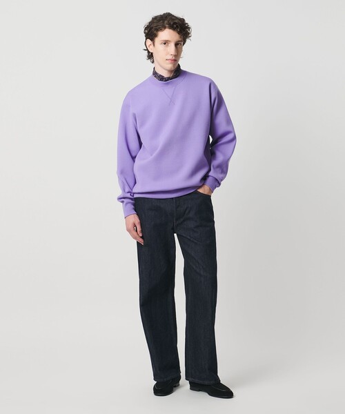 UNITED ARROWS（ユナイテッドアローズ）の「ウール カシミヤ クルーネック スウェットニット（ニット/セーター・メンズ・グレー系/ナチュラル/ブラック/ライラック・S/L/XL/M）」の13枚目の写真