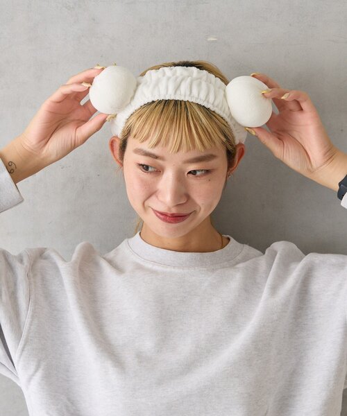BIRTHDAY BAR（バースデイバー）の「好吃　餃子／肉まんヘアバンド（ヘアバンド・レディース・アイボリー/ホワイト・0）」の19枚目の写真