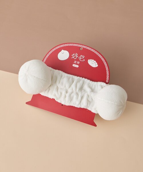 BIRTHDAY BAR（バースデイバー）の「好吃　餃子／肉まんヘアバンド（ヘアバンド・レディース・アイボリー/ホワイト・0）」の5枚目の写真