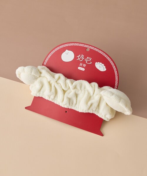 BIRTHDAY BAR（バースデイバー）の「好吃　餃子／肉まんヘアバンド（ヘアバンド・レディース・アイボリー/ホワイト・0）」の11枚目の写真