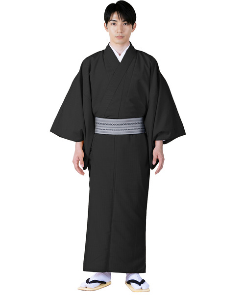 KYOETSU(キョウエツ)の「洗えるメンズ縞柄袷着物(着物・メンズ・ネイビー/ダークグレー/ボルドー/ブラック・S/3L/LL/M/L)」の5枚目の写真