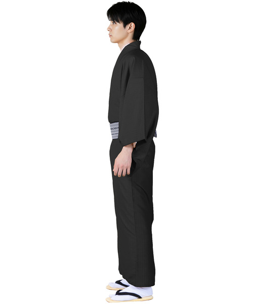 KYOETSU(キョウエツ)の「洗えるメンズ縞柄袷着物(着物・メンズ・ネイビー/ダークグレー/ボルドー/ブラック・S/3L/LL/M/L)」の6枚目の写真