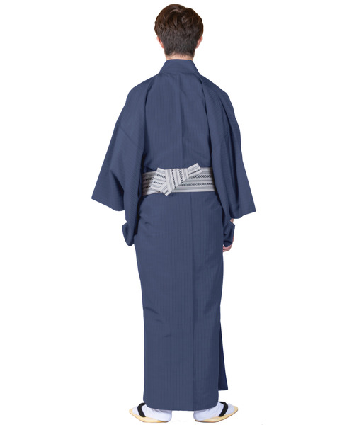 KYOETSU(キョウエツ)の「洗えるメンズ縞柄袷着物(着物・メンズ・ネイビー/ダークグレー/ボルドー/ブラック・S/3L/LL/M/L)」の21枚目の写真