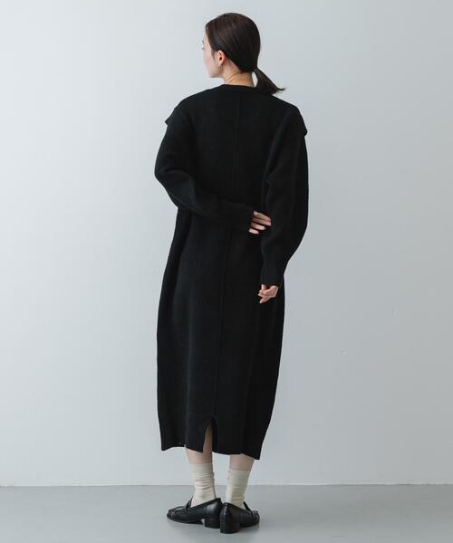 SENSE OF PLACE by URBAN RESEARCH（センスオブプレイスバイアーバンリサーチ）の「ショルダータックニットワンピース（ワンピース・レディース・グレー/ブラック/アイボリー・ONE）」の17枚目の写真