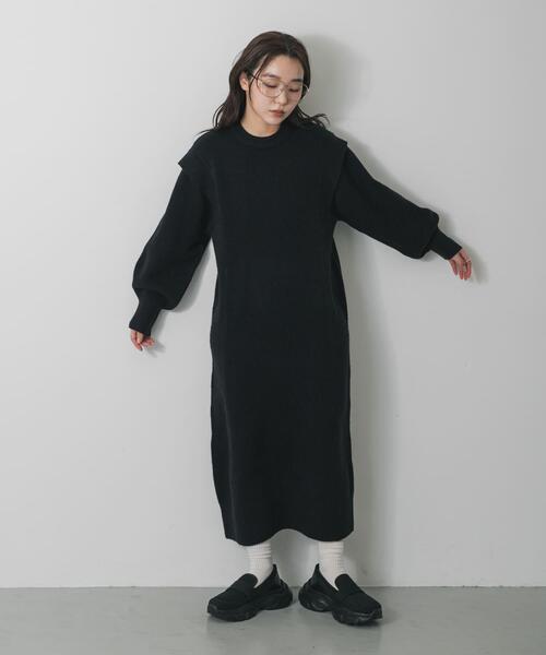 センス ワンピース セール】ショルダータックニットワンピース（ワンピース）｜SENSE OF