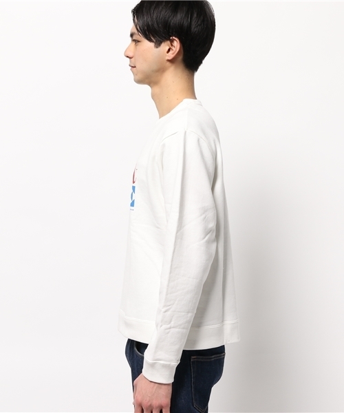 OUTLET（アウトレット）の「【Ciaopanic】LOVEPEACE大文字（Tシャツ/カットソー・メンズ・オフホワイト/グレー・LARGE/MEDIUM）」の3枚目の写真
