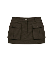 Midnight Move（ミッドナイトムーブ）の「wool pk skirt (brown)（スカート・レディース）」