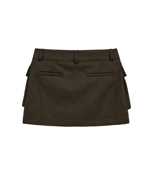 Midnight Move(ミッドナイトムーブ)の「wool pk skirt (brown)(スカート・レディース・その他・SMALL/MEDIUM)」の3枚目の写真