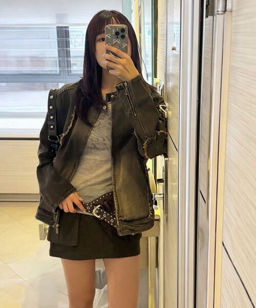Midnight Move(ミッドナイトムーブ)の「wool pk skirt (brown)(スカート・レディース・その他・SMALL/MEDIUM)」の5枚目の写真