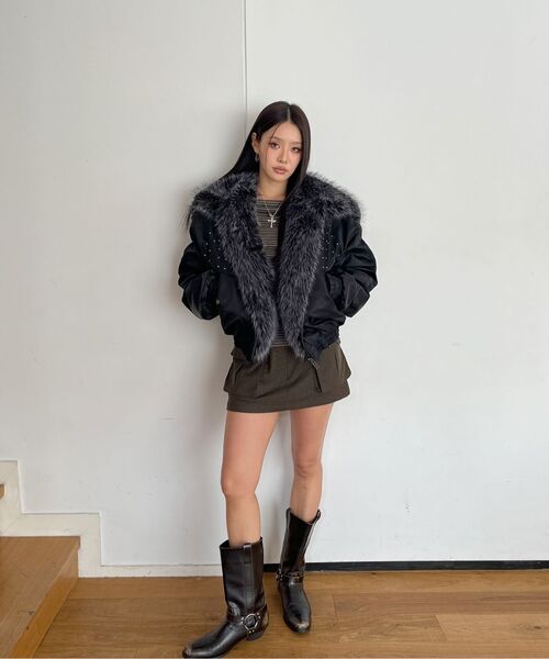 Midnight Move(ミッドナイトムーブ)の「wool pk skirt (brown)(スカート・レディース・その他・SMALL/MEDIUM)」の16枚目の写真