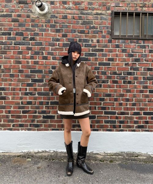 Midnight Move(ミッドナイトムーブ)の「wool pk skirt (brown)(スカート・レディース・その他・SMALL/MEDIUM)」の20枚目の写真