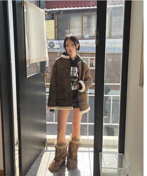 Midnight Move(ミッドナイトムーブ)の「wool pk skirt (brown)(スカート・レディース・その他・SMALL/MEDIUM)」の21枚目の写真