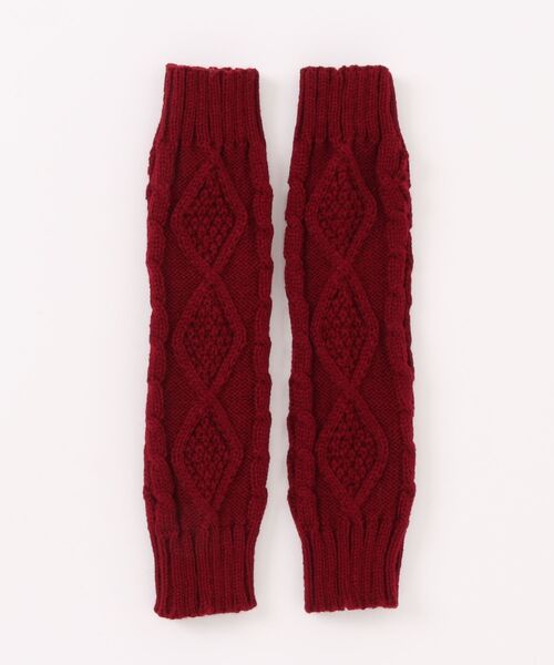 VIBGYOR Women（ヴィブジョー　ウィメン）の「【float】ケーブルニット デザイン アームカバー/アームウォーマー【6色展開】（アームカバー・レディース・チャコール/ホワイト/ブラウン/ワインレッド/ブラック/グレー・FREE）」の19枚目の写真