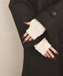 VIBGYOR Women | 【float】ケーブルニット デザイン アームカバー/アームウォーマー【6色展開】(アームカバー)