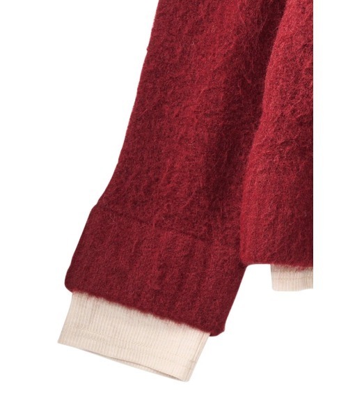 Knuth Marf（クヌースマーフ）の「docking loose knit(unisex)（ニット/セーター・レディース・レッド/グレー系その他/アイボリー・FREE）」の7枚目の写真