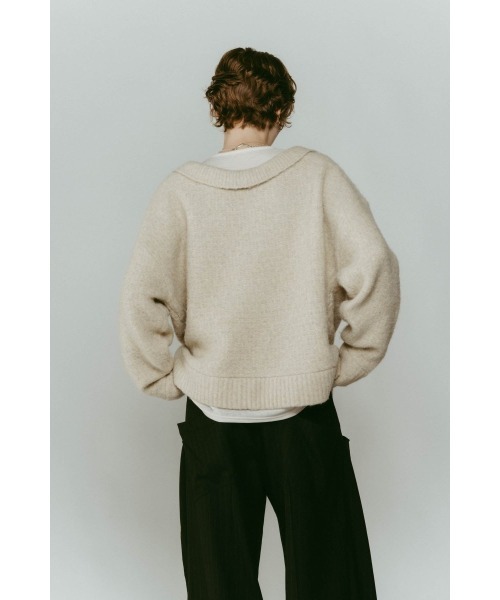 Knuth Marf（クヌースマーフ）の「docking loose knit(unisex)（ニット/セーター・レディース・レッド/グレー系その他/アイボリー・FREE）」の13枚目の写真
