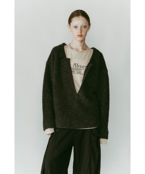 Knuth Marf（クヌースマーフ）の「docking loose knit(unisex)（ニット/セーター・レディース・レッド/グレー系その他/アイボリー・FREE）」の17枚目の写真