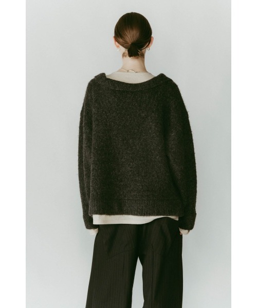 Knuth Marf（クヌースマーフ）の「docking loose knit(unisex)（ニット/セーター・レディース・レッド/グレー系その他/アイボリー・FREE）」の20枚目の写真
