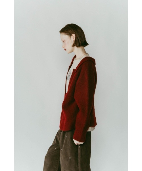 Knuth Marf（クヌースマーフ）の「docking loose knit(unisex)（ニット/セーター・レディース・レッド/グレー系その他/アイボリー・FREE）」の22枚目の写真