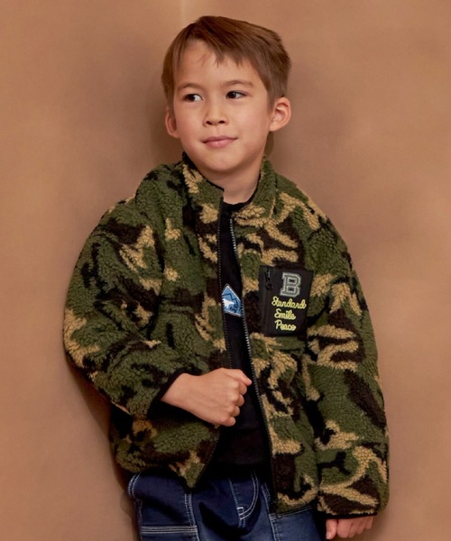 セール】迷彩プリント ボア ジャケット（その他アウター）｜KP BOY