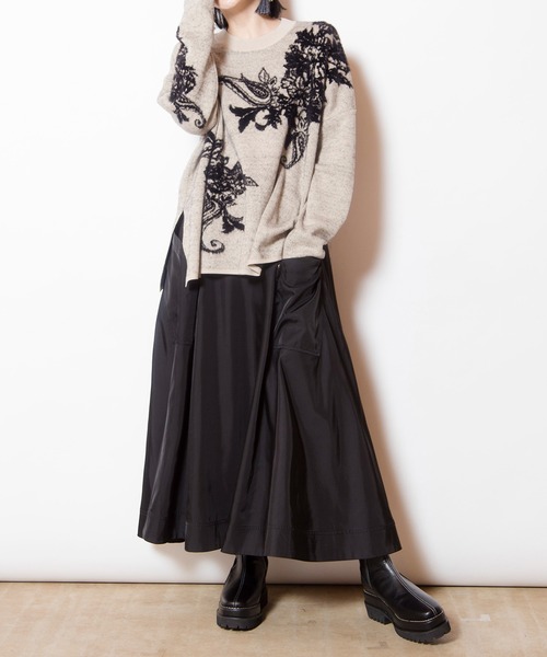 OSMOSIS（オズモーシス）の「ポケットフレアースカート（スカート・レディース・カーキ/ブラック/ブラウン・ONE SIZE）」の16枚目の写真