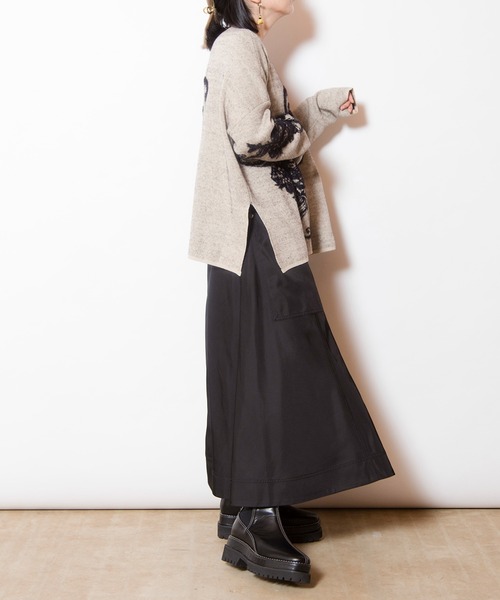 OSMOSIS（オズモーシス）の「ポケットフレアースカート（スカート・レディース・カーキ/ブラック/ブラウン・ONE SIZE）」の19枚目の写真