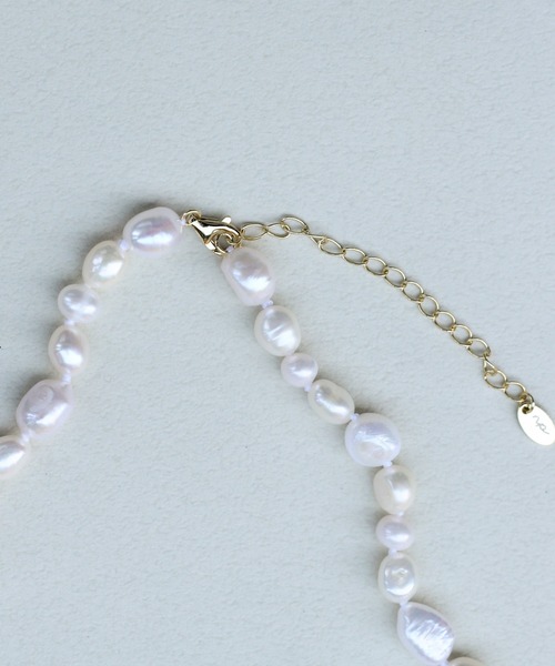 NOIR DE POUPEE（ノワールドプーペ）の「【WEB限定】silver925 淡水パールczワンポイントネックレス45cm（ネックレス・レディース・ゴールド・FREE）」の9枚目の写真