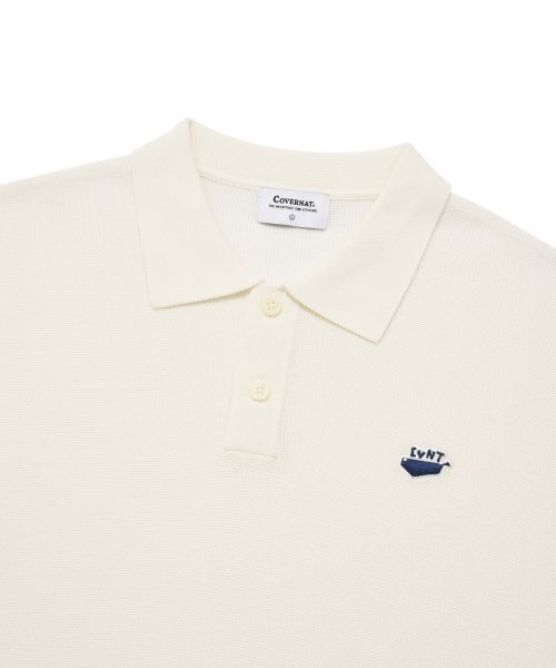 COVERNAT（カバーナット）の「ウェイルロゴカラー ハーフニット アイボリー（ニット/セーター・レディース・その他・LARGE/XX-LARGE/MEDIUM/SMALL/X-LARGE）」の3枚目の写真