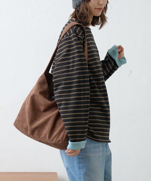 GEVACO（ゲバコ）の「【GEVACO】裏フリースボートネックリバーシブルプルオーバー（Tシャツ/カットソー・レディース・サックスブルー/ブラック/ネイビー・MEDIUM/LARGE）」の7枚目の写真