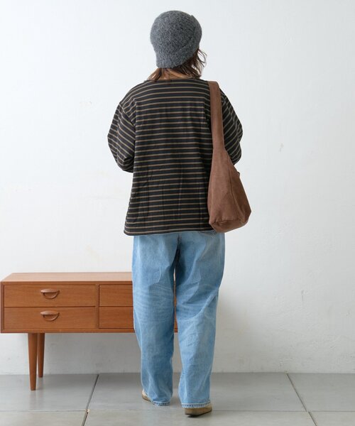 GEVACO（ゲバコ）の「【GEVACO】裏フリースボートネックリバーシブルプルオーバー（Tシャツ/カットソー・レディース・サックスブルー/ブラック/ネイビー・MEDIUM/LARGE）」の10枚目の写真