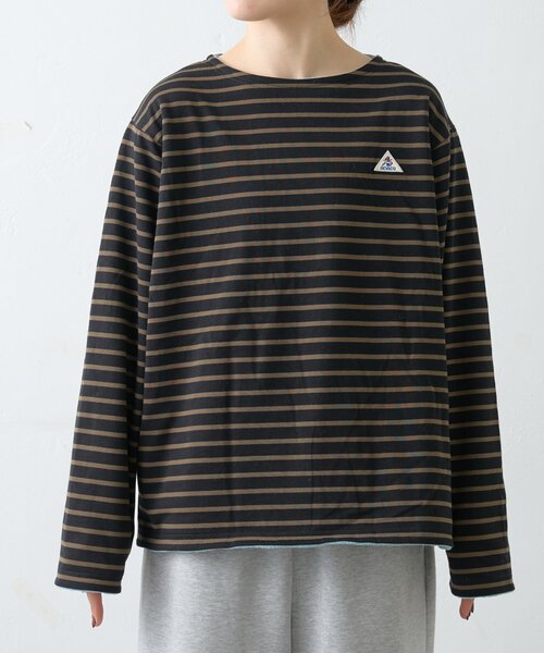 GEVACO（ゲバコ）の「【GEVACO】裏フリースボートネックリバーシブルプルオーバー（Tシャツ/カットソー・レディース・サックスブルー/ブラック/ネイビー・MEDIUM/LARGE）」の18枚目の写真