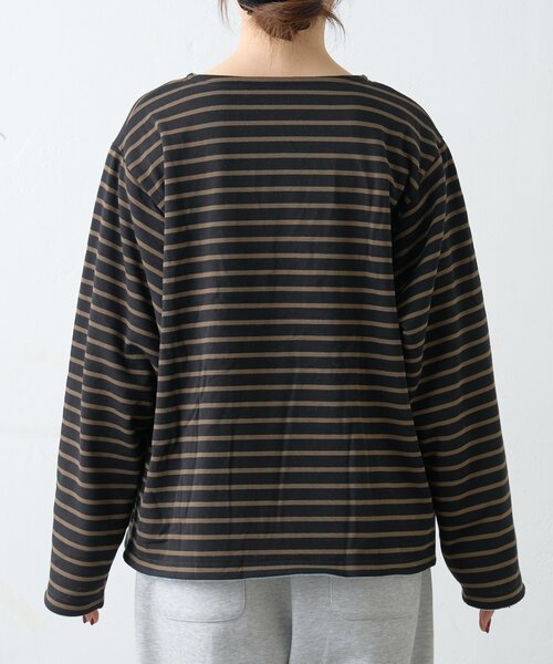 GEVACO（ゲバコ）の「【GEVACO】裏フリースボートネックリバーシブルプルオーバー（Tシャツ/カットソー・レディース・サックスブルー/ブラック/ネイビー・MEDIUM/LARGE）」の20枚目の写真