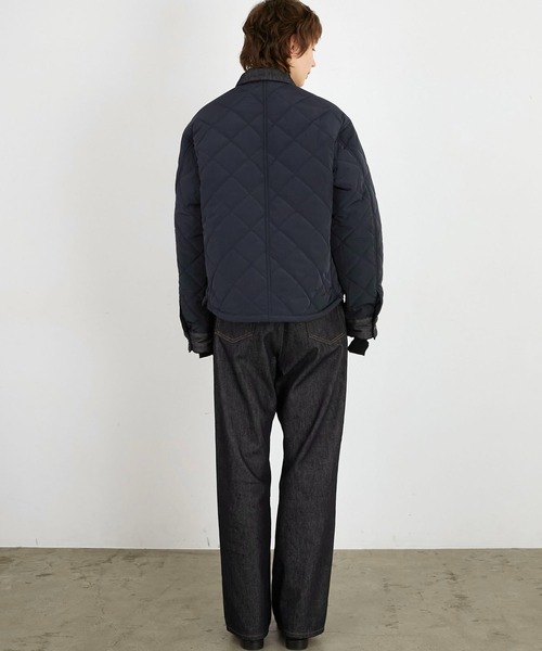 LA PEAU DE GEM(ラポドゥジェム)の「【LA PEAU DE GEM】denim quilting blouson/デニムキルティングブルゾン(ブルゾン・レディース・ネイビー・FREE)」の6枚目の写真