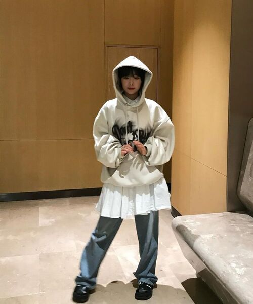 URBANSTOFF(アーバンストッフ)の「ディストレスドフードパーカー(クリーム)(パーカー・レディース・その他・MEDIUM/LARGE)」の13枚目の写真