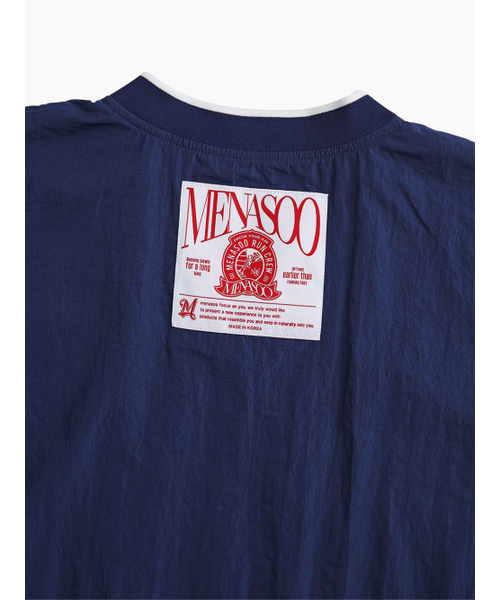 MENASOO(ミナス)の「HEARTTRACK VNECK NYLON ANORAK JACKET_NAVY(ナイロンジャケット・レディース・ネイビー・FREE)」の11枚目の写真