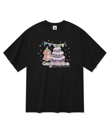 コングラチュレーション 半袖Tシャツ ブラック