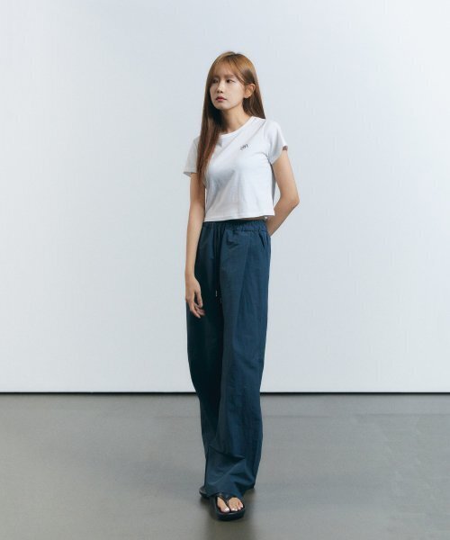 SLOW RECORD HOUSE(スローレコードハウス)の「ナイロンワンタックパンツ_ターコイズ(スウェットパンツ・レディース・その他・SMALL/MEDIUM/LARGE)」の8枚目の写真
