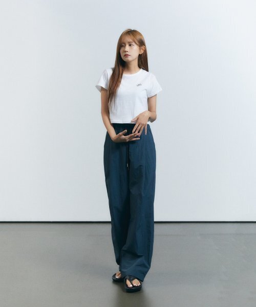 SLOW RECORD HOUSE(スローレコードハウス)の「ナイロンワンタックパンツ_ターコイズ(スウェットパンツ・レディース・その他・SMALL/MEDIUM/LARGE)」の10枚目の写真