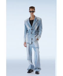 THE BALLON（ザバロン）の「MENS WASHED WIDE JEANS - BLUE（デニムパンツ）」