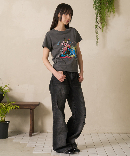 FDR(エフディーアール)の「Womans Vintage Boots Cut Denim Jeans Black(デニムパンツ・レディース・その他・SMALL/MEDIUM)」の2枚目の写真