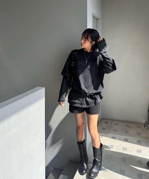 WANGGWAN(ワングァン)の「ピースレイヤードウォッシングTシャツ(Tシャツ/カットソー・メンズ・ブラック・MEDIUM/LARGE)」の13枚目の写真