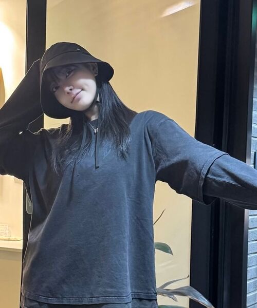 WANGGWAN(ワングァン)の「ピースレイヤードウォッシングTシャツ(Tシャツ/カットソー・メンズ・ブラック・MEDIUM/LARGE)」の14枚目の写真