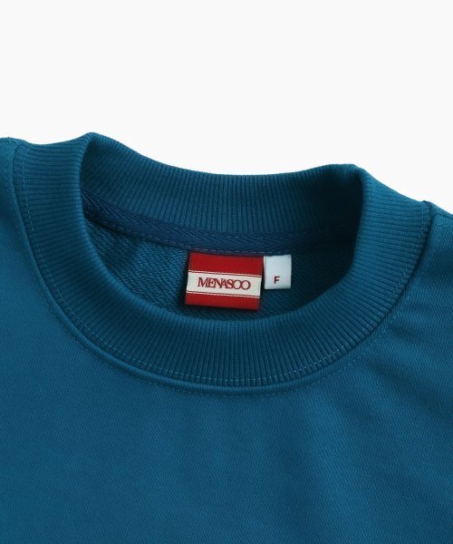 MENASOO(ミナス)の「UNISEX MNS34 APPLIQUE SWEATSHIRT_BLUE(スウェット・レディース・ブルー・F)」の7枚目の写真