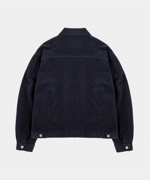 LETTERCOMO(レテルコモ)の「ソフトコーデュロイトラッカージャケットダークネイビー(デニムジャケット・レディース・その他・MEDIUM/LARGE/X-LARGE)」の2枚目の写真
